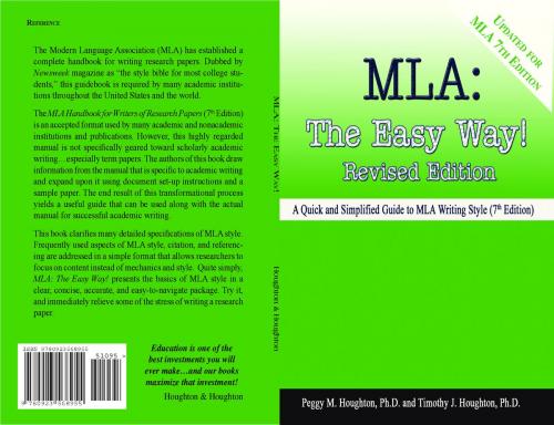 Cover of the book MLA: The Easy Way! (For MLA 7th Edition) by Peggy M. Houghton, Timothy J. Houghton, Baker College