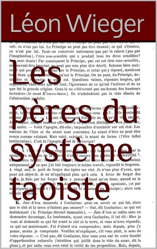 Cover of the book Les pères du système taoiste by Léon Wieger, IS