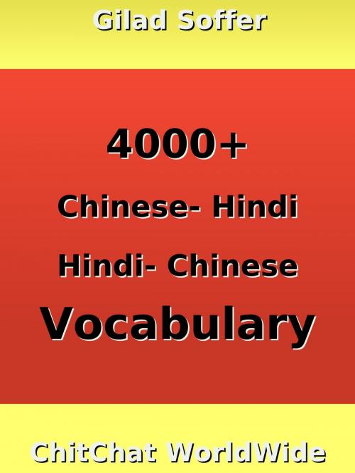 Cover of the book 4000+ Chinese - Hindi Hindi - Chinese Vocabulary by Gilad Soffer, Gilad Soffer