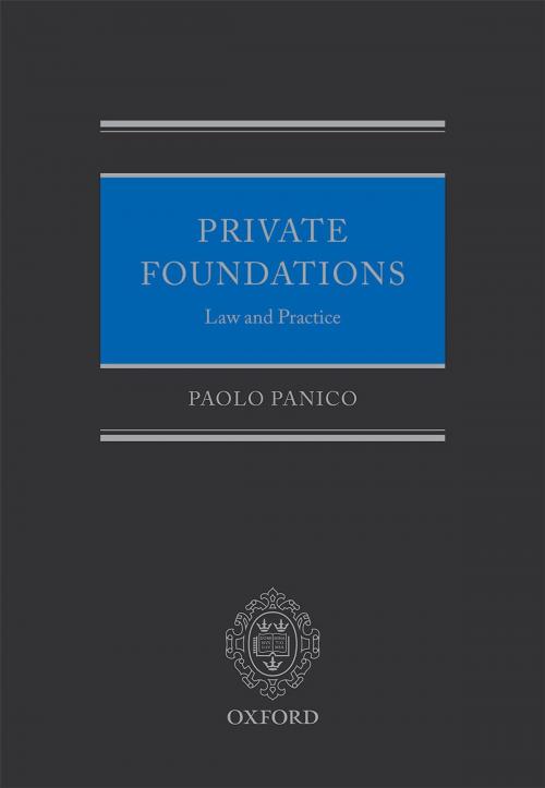 Cover of the book Private Foundations by Paolo Panico, OUP Oxford