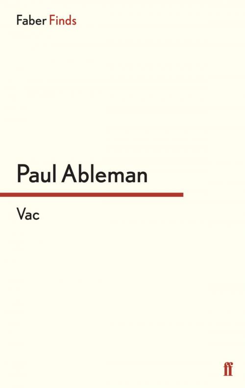 Cover of the book Vac by Paul Ableman, Faber & Faber
