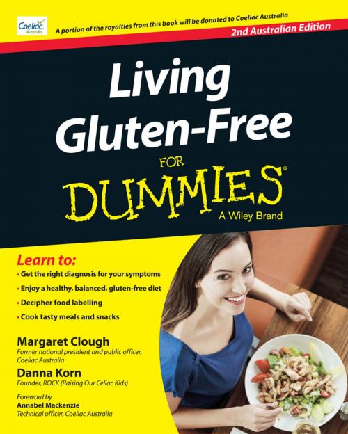 Cover of the book Living Gluten-Free For Dummies - Australia by Margaret Clough, Danna Korn, Wiley