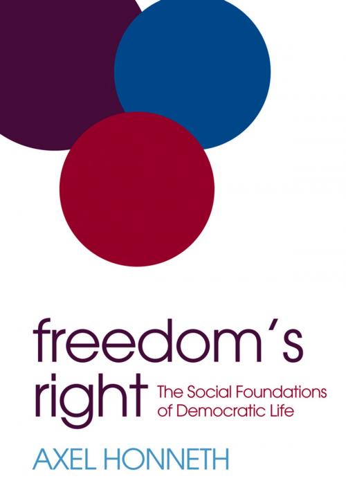 Cover of the book Freedom's Right by Axel Honneth, Wiley