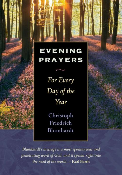 Cover of the book Evening Prayers by Christoph Friedrich Blumhardt, Plough Publishing House
