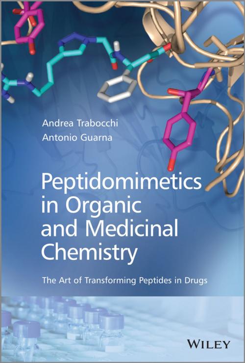 Cover of the book Peptidomimetics in Organic and Medicinal Chemistry by Antonio Guarna, Andrea Trabocchi, Wiley