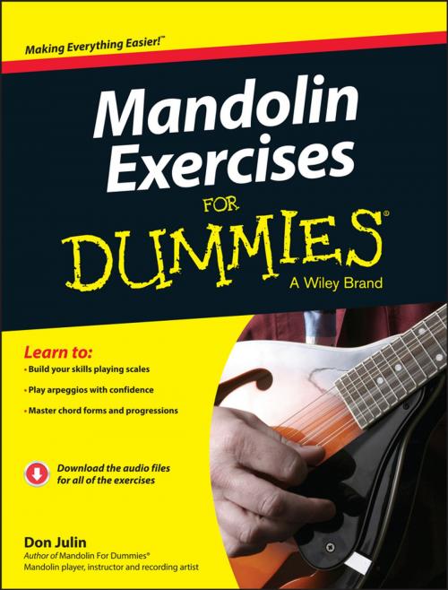 Cover of the book Mandolin Exercises For Dummies by Don Julin, Wiley