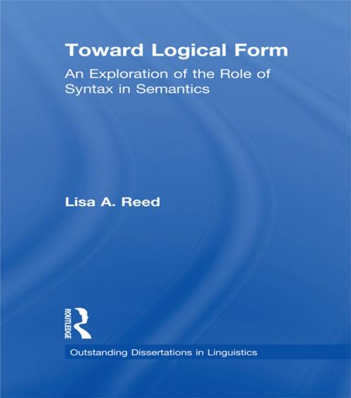 Cover of the book Toward Logical Form by Lisa A. Reed, Taylor and Francis