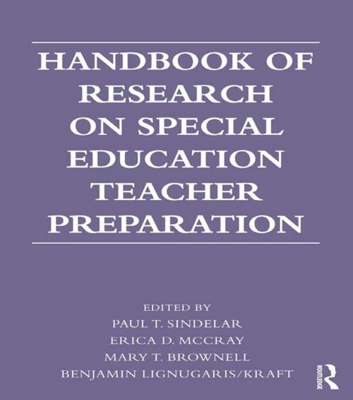 Cover of the book Handbook of Research on Special Education Teacher Preparation by , Taylor and Francis