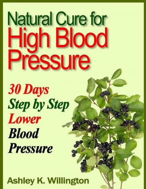 Cover of the book Natural Cure for High Blood Pressure: 30 Days Step By Step Lower Blood Pressure by Ashley K. Willington, Lulu.com