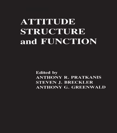 Cover of the book Attitude Structure and Function by , Taylor and Francis