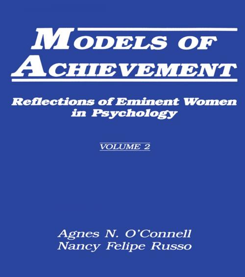Cover of the book Models of Achievement by , Taylor and Francis