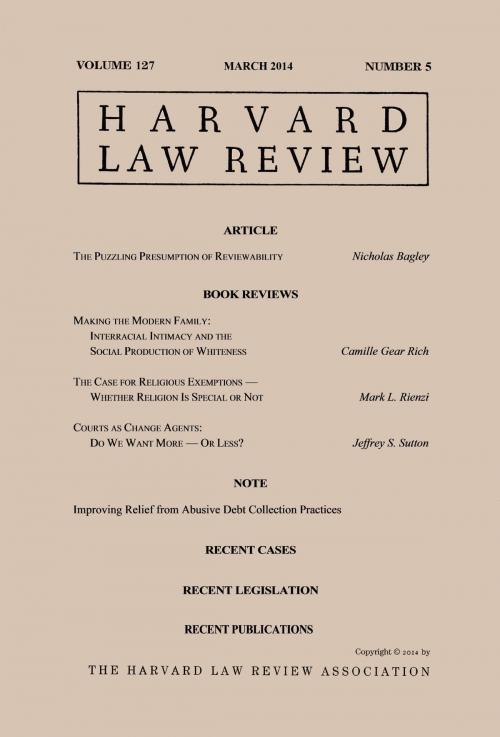 Cover of the book Harvard Law Review: Volume 127, Number 5 - March 2014 by Harvard Law Review, Quid Pro, LLC