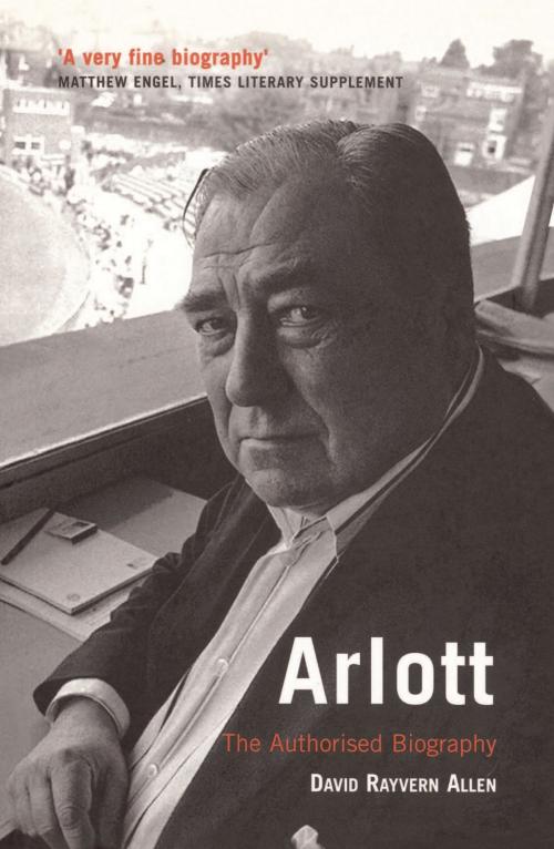 Cover of the book Arlott by David Rayvern Allen, Aurum Press