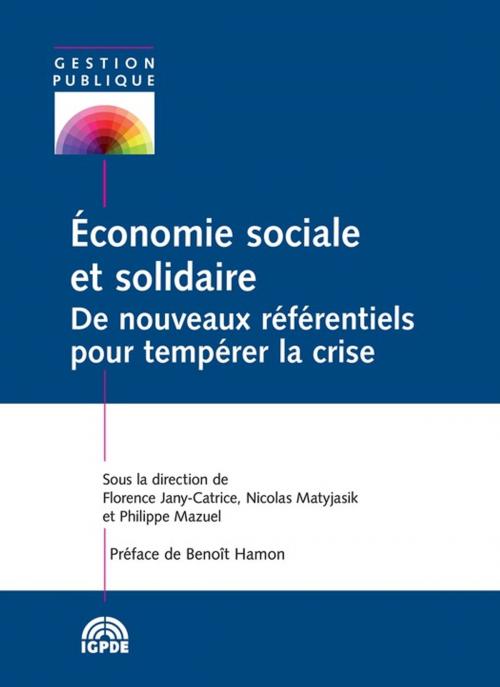 Cover of the book Économie sociale et solidaire by Collectif, Institut de la gestion publique et du développement économique