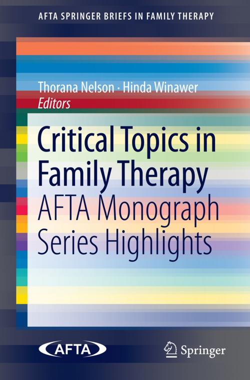 Cover of the book Critical Topics in Family Therapy by , Springer International Publishing