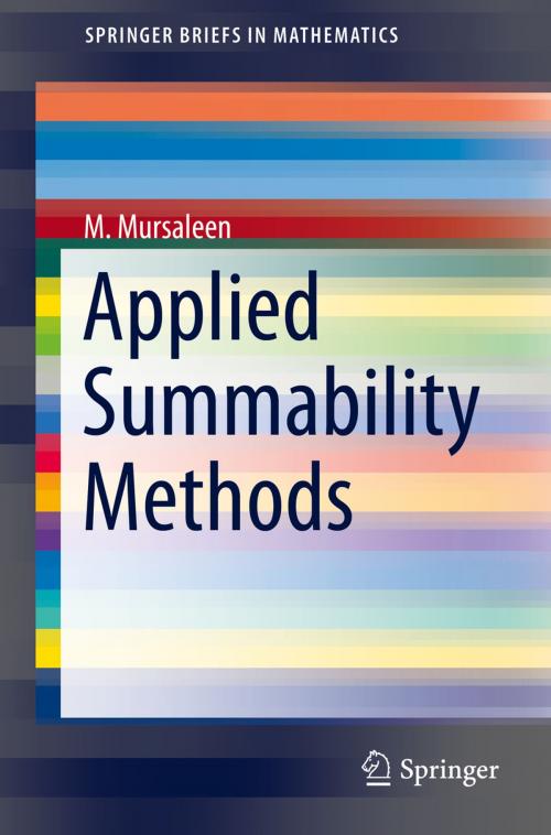Cover of the book Applied Summability Methods by M. Mursaleen, Springer International Publishing