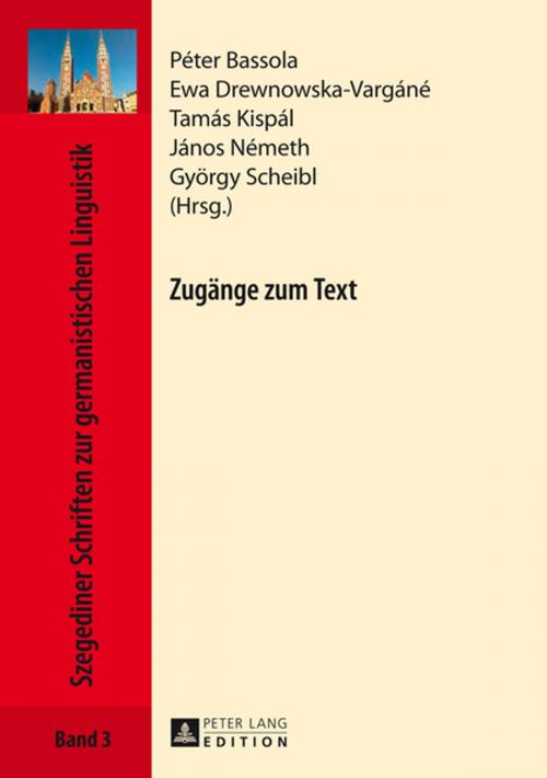 Cover of the book Zugaenge zum Text by , Peter Lang