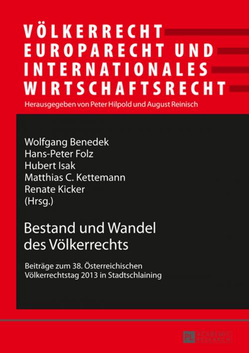 Cover of the book Bestand und Wandel des Voelkerrechts by , Peter Lang