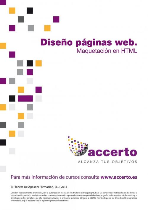 Cover of the book Diseño páginas web. Maquetación HTML by Accerto, Grupo Planeta
