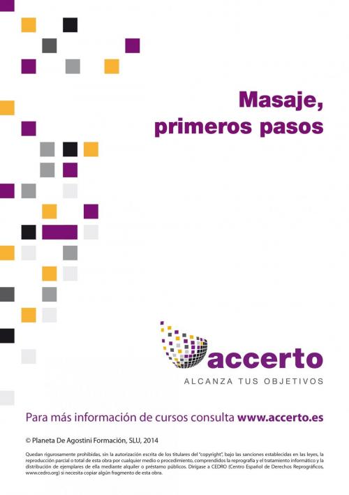 Cover of the book Masaje, primeros pasos by Accerto, Grupo Planeta