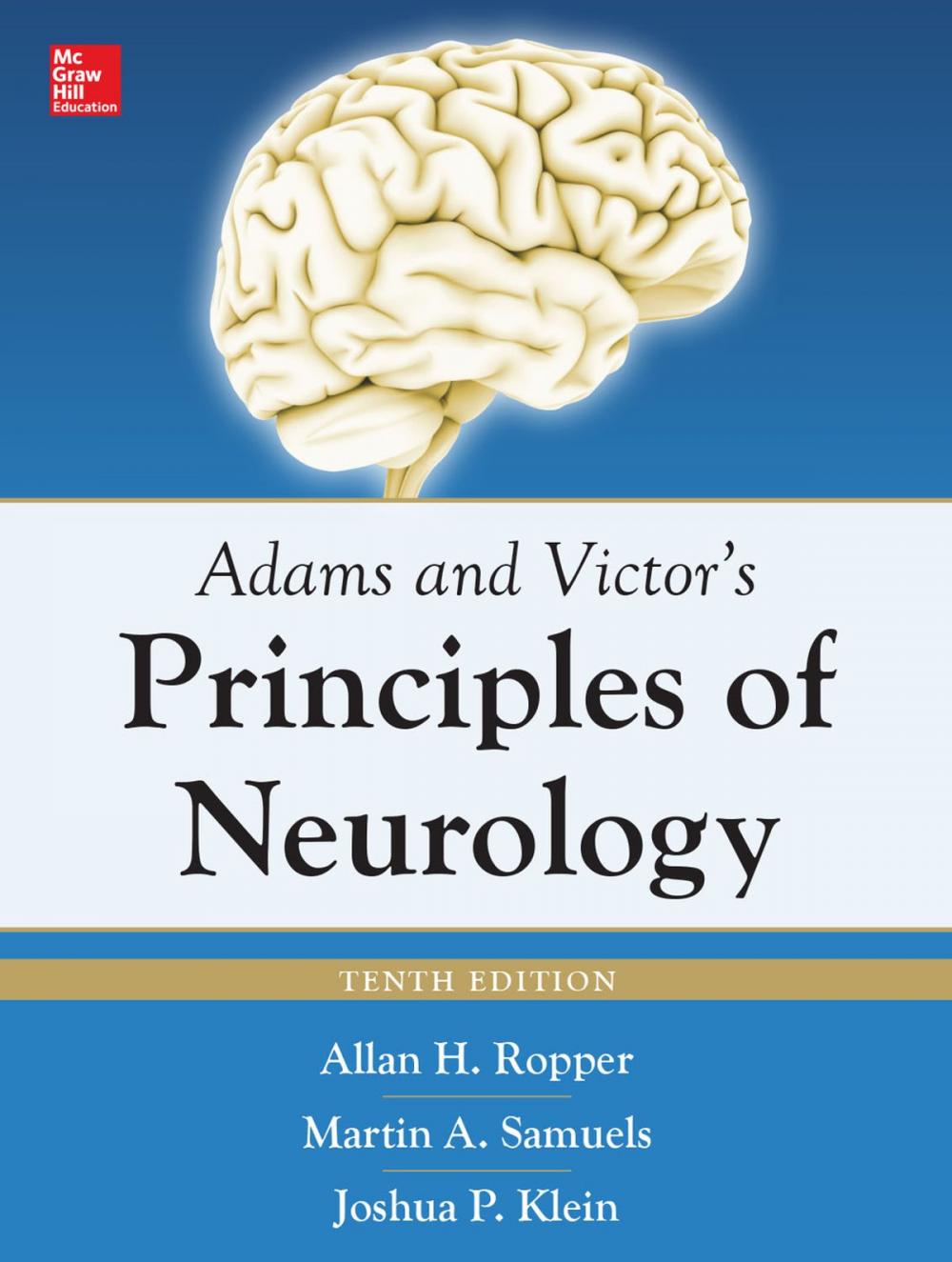 Big bigCover of Adams and Victor's Principles of Neurology 10th Edition