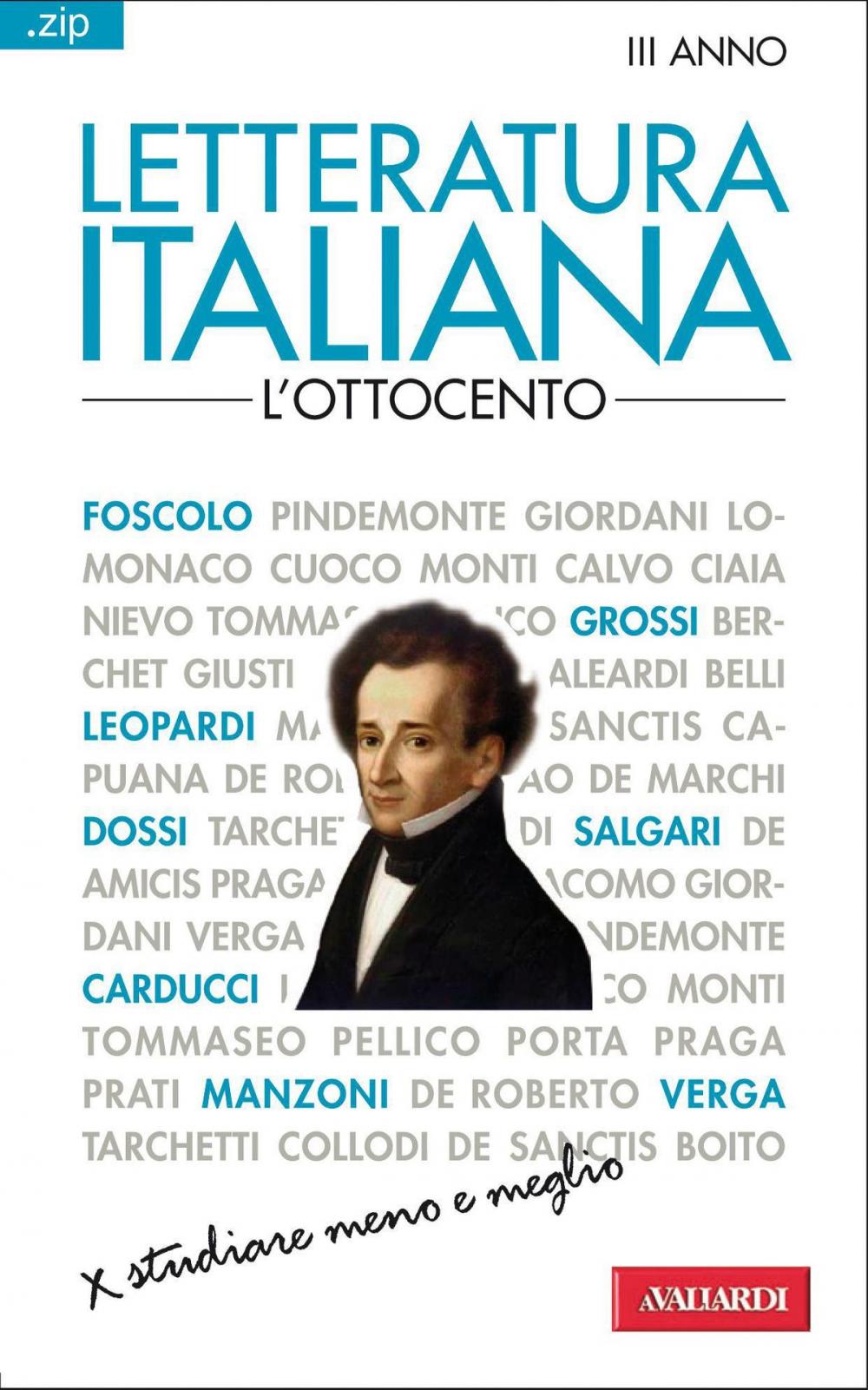 Big bigCover of Letteratura italiana. L'Ottocento