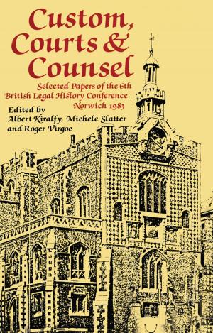 Cover of the book Custom, Courts, and Counsel by Patrick Dias, Aviva Freedman, Peter Medway, Anthony Par‚