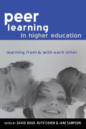 Cover of the book Peer Learning in Higher Education by J. David Singer