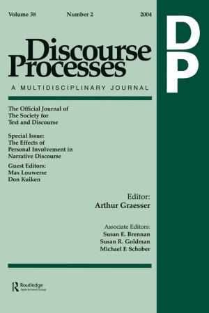 Cover of The Effects of Personal Involvement in Narrative Discourse