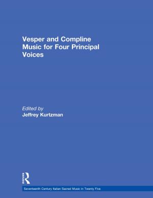 Cover of the book Vesper and Compline Music for Four Principal Voices by Michael Riley, Andrew Thompson