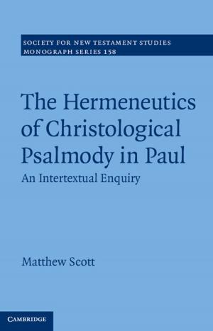 Cover of the book The Hermeneutics of Christological Psalmody in Paul by Professor Doug McAdam, Hilary Boudet