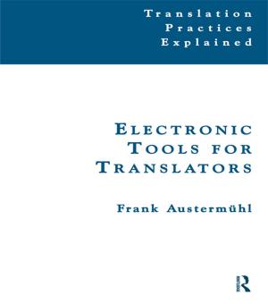 Cover of the book Electronic Tools for Translators by Miguel Á. Bernal-Merino