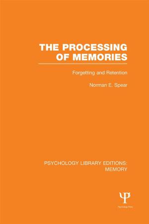 Cover of the book The Processing of Memories (PLE: Memory) by Alberto F. De Toni