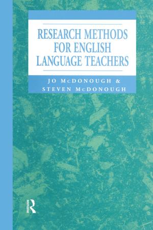 Cover of the book Research Methods for English Language Teachers by Justin Fisher, David Denver, John Benyon
