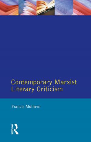 Cover of the book Contemporary Marxist Literary Criticism by Girolamo Tessuto