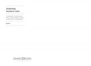 bigCover of the book Analyzing Business Rules by 