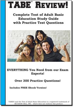 Cover of TABE Review! Complete Test of Adult Basic Education Study Guide with Practice Test Questions