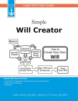 Cover of Simple Will Creator: Legal Self-Help Guide