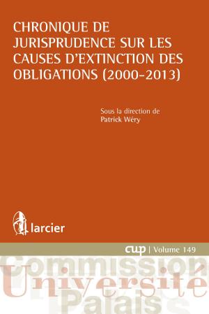Cover of the book Chronique de jurisprudence sur les causes d'extinction des obligations (2000-2013) by Pierre Bandt, Muriel Vanderhelst