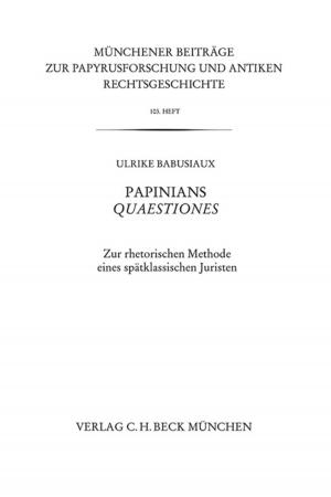 Cover of the book Papinians Quaestiones by Gerald J. Preißler, Peter R. Preißler