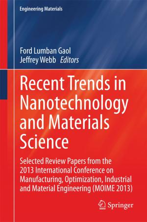 Cover of the book Recent Trends in Nanotechnology and Materials Science by Suchit Arora