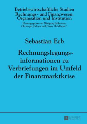 Cover of Rechnungslegungsinformationen zu Verbriefungen im Umfeld der Finanzmarktkrise
