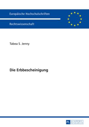 Cover of the book Die Erbbescheinigung by Christian Back