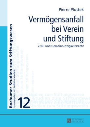 Cover of the book Vermoegensanfall bei Verein und Stiftung by Monica Kang
