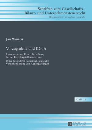 Cover of the book Vorzugsaktie und KGaA by Christian Schönwandt