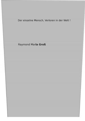 Cover of the book Der einzelne Mensch, verloren in der Welt ! by Heinz Duthel