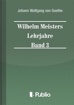 Book cover of Wilhelm Meisters Lehrjahre Band 3