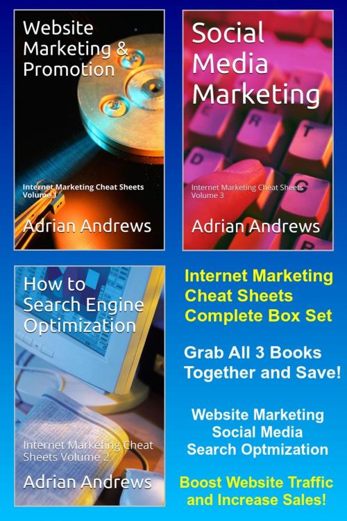 Cover of the book Internet Marketing Cheat Sheets by Adrian Andrews, EZWebsitePromotion.com