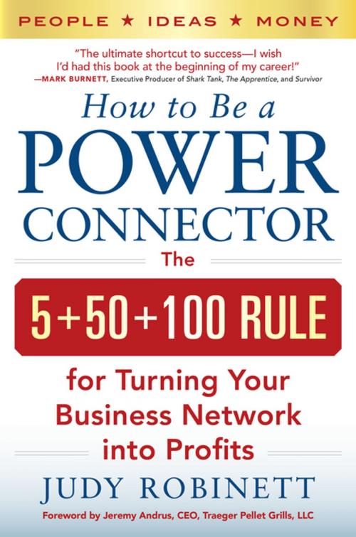 Cover of the book How to Be a Power Connector: The 5+50+100 Rule for Turning Your Business Network into Profits by Judy Robinett, McGraw-Hill Education