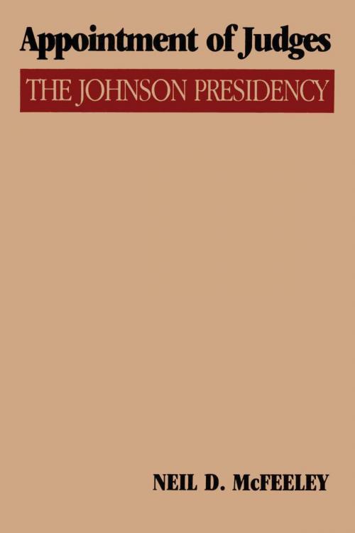 Cover of the book Appointment of Judges by Neil D. McFeeley, University of Texas Press